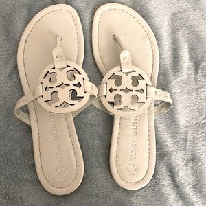 Tory Miller Patent leather light mint green sandal